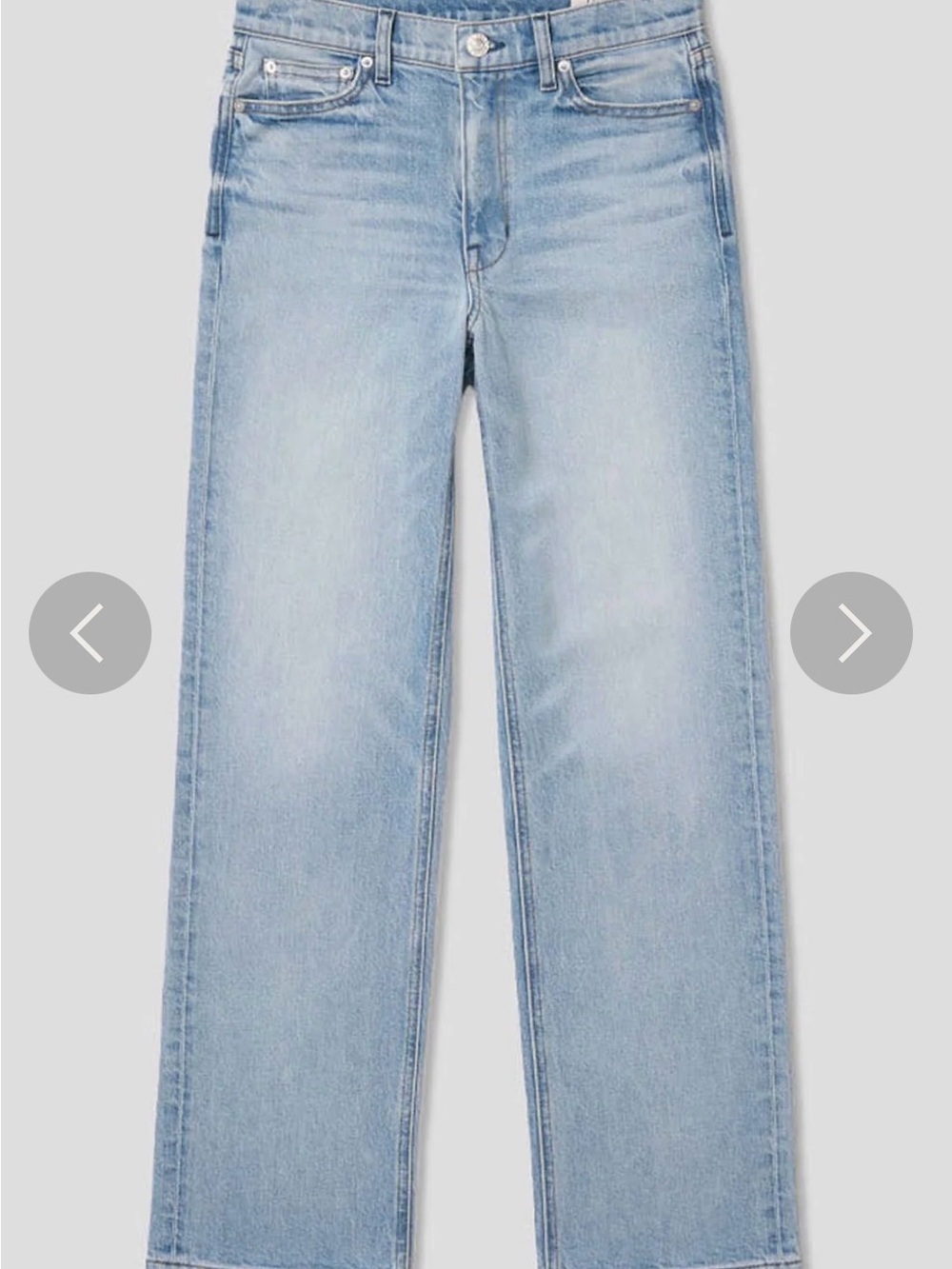AYR The Roadie straight leg jeans, size 34